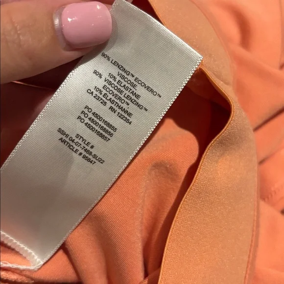 Wilfred Coral High Waist Midi Skirt size Small - Picture 5 of 5